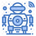 Zukunft Roboter Scannen Symbol