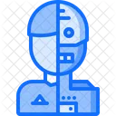 Roboter Mensch Android Symbol