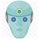 Roboter Mensch Kopf Icon