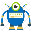 Roboter Bionische Person Mechanische Person Icon