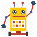 Roboter Bionische Person Mechanische Person Icon