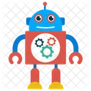 Roboter Bionische Person Mechanische Person Icon