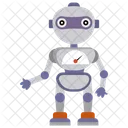 Roboter Bionische Person Mechanische Person Icon