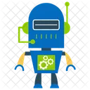 Roboter Bionische Person Mechanische Person Icon