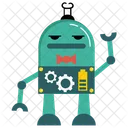 Roboter Bionische Person Mechanische Person Icon