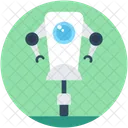 Roboter Maschine Charakter Icon