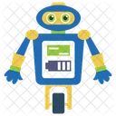 Roboter Bionische Person Mechanische Person Icon