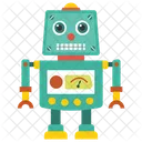 Roboter Bionische Person Mechanische Person Icon