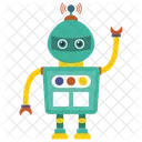 Roboter Bionische Person Mechanische Person Icon