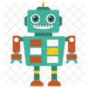 Roboter Bionische Person Mechanische Person Symbol