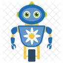 Roboter Bionische Person Mechanische Person Symbol