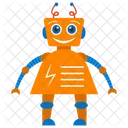 Roboter Bionische Person Mechanische Person Symbol