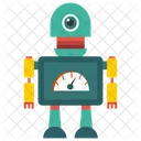 Roboter Bionische Person Mechanische Person Symbol