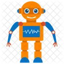 Roboter Bionische Person Mechanische Person Symbol