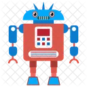 Roboter Bionische Person Mechanische Person Icon