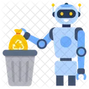 Mulleimer Roboter Mullentsorgung Roboter Mull Symbol