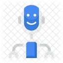 Roboter Assistent Bionischer Mensch Humanoid Symbol