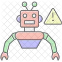 Roboter Fehler KI Symbol