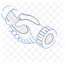 Roboter-Handschlag  Icon