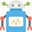 Roboter Kardiologie Monitor Icon