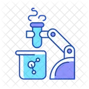 Robotergestützte Laborassistenz  Symbol