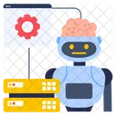 Web Engineering Roboter Webdaten Web Datenserver Symbol