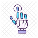 Roboter Touch Roboter Hand Beruhren Symbol