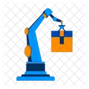 Roboterarm Paket Handhabung Symbol