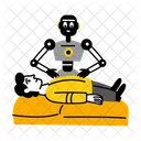 Roboterarzt Medizin Gesundheitswesen Symbol