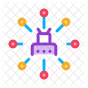 Roboter Auto System Symbol