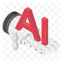 Roboter Hand Kunstliche Intelligenz Symbol