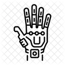 Roboterhand Prothese Robotik Symbol
