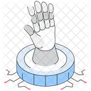 Roboterhand Automatisierte Hand Robotik Symbol