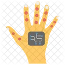 Roboterhand Mechanische Hand Technologische Hand Symbol