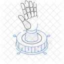 Roboterhand  Symbol