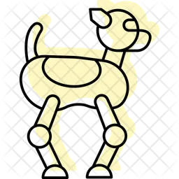 Roboterhund  Symbol