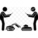 Roboterkampf  Symbol