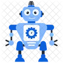 Roboterkonfiguration Bionischer Mensch Humanoid Symbol