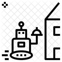 Roboterlieferung  Symbol