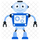 Roboterverarbeitung Bionischer Mensch Humanoid Symbol