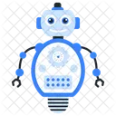 Roboterwartung Bionischer Mensch Humanoid Symbol