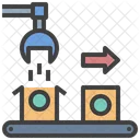 Robotic Packing Factory Icon