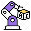 Robotic Arm Industrial Arm Mechanical Robot Icon