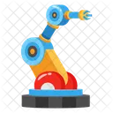 Robotic Arm Industrial Bot Artificial Intelligence Icon