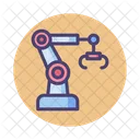Robotic Arm Manufacturing Engineeing Icon