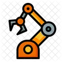 Robotic Arm Automation Machine Icon