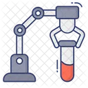 Robotic Arm Test Tube Chemical Icon