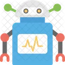 로봇식 심장병 모니터 아이콘