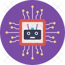 Robotic Computation Microprocessor Icon