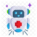Robot Medical Diagnostic Icon